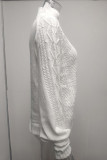 Sweet Elegant Solid Solid Color Turtleneck Tops