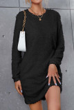 Casual Simplicity Solid Solid Color O Neck A Line Dresses
