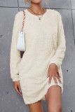 Casual Simplicity Solid Solid Color O Neck A Line Dresses