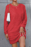 Casual Simplicity Solid Solid Color O Neck A Line Dresses