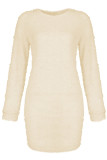 Casual Simplicity Solid Solid Color O Neck A Line Dresses