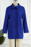 Casual Solid Solid Color Mandarin Collar Outerwear