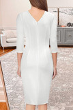 Simplicity Formal Solid With Belt Dresses