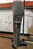 Street Solid Pocket Straight Solid Color Bottoms