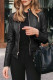 Casual Street Solid Zipper O Neck Outerwear