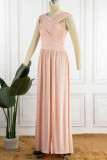 Sweet Elegant Solid Backless Slit Scarf Collar A Line Dresses