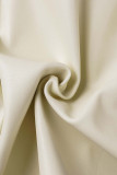 Solid Buttons Loose High Waist Wide Leg Solid Color Bottoms