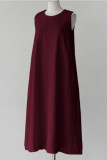 Casual Simplicity Solid Solid Color O Neck Vest Dress Dresses