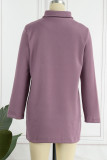 Casual Solid Solid Color Mandarin Collar Outerwear