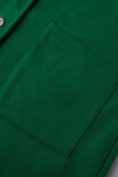 Casual Solid Solid Color Mandarin Collar Outerwear