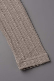 Casual Solid Backless Half A Turtleneck A Line Dresses