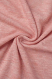 Casual Simplicity Solid Flounce Solid Color V Neck T-Shirts