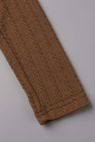 Casual Solid Backless Half A Turtleneck A Line Dresses