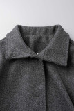 Casual Solid Solid Color Mandarin Collar Outerwear