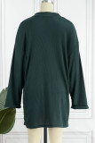 Casual Solid Pocket V Neck A Line Dresses
