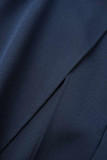 Elegant Simplicity Solid Zipper Regular High Waist Type A Solid Color Bottoms