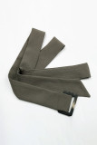 Casual Buttons Loose Straight Solid Color Bottoms