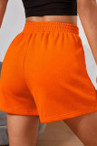 Sportswear Simplicity Solid Pocket Solid Color Loose High Waist Straight Solid Color Bottoms