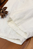 Solid Solid Color Loose High Waist Solid Color Bottoms