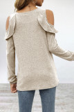 Casual Solid Solid Color O Neck Tops