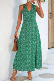 Sexy Vacation Mixed Printing Backless V Neck A Line Dresses