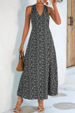 Sexy Vacation Mixed Printing Backless V Neck A Line Dresses