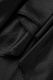 Elegant Solid Flounce V Neck Irregular Dress Dresses
