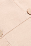 Casual Vacation Solid Bandage V Neck A Line Dresses