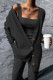 Casual Solid Patchwork Buckle Three Pieces