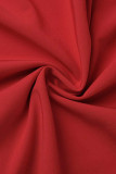 Elegant Simplicity Solid Backless Solid Color Square Collar Sling Dress Dresses