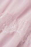 Elegant Solid Lace V Neck Cake Skirt Dresses