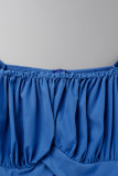 Elegant Simplicity Solid Color Stringy Selvedge Square Collar Waist Skirt Dresses