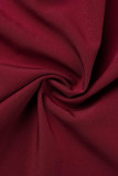Elegant Simplicity Solid Color Stringy Selvedge Square Collar Waist Skirt Dresses