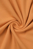 Elegant Solid Solid Color Square Collar Wrapped Skirt Dresses