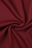 Elegant Solid Flounce V Neck Irregular Dress Dresses
