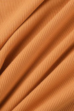 Elegant Solid Solid Color Square Collar Wrapped Skirt Dresses
