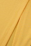 Elegant Solid Patchwork Buckle Slit Regular High Waist Solid Color Bottoms