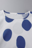 Casual Dot Patchwork Printed Dress Dresses