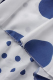 Casual Dot Patchwork Printed Dress Dresses