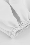 Sexy Street Solid Bandage Patchwork Off the Shoulder Tops
