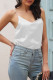 Sexy Street Solid Backless V Neck Tops