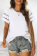 Casual Simplicity Solid Hollowed Out O Neck T-Shirts