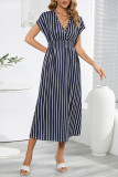 Elegant Floral Frenulum Backless A Line Dresses