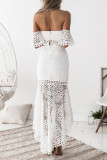 Sexy Elegant Off the Shoulder Short Sleeve Two Pieces