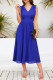 Sexy Elegant Solid Frenulum Fold V Neck Pleated Dresses