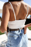 Sexy Elegant Solid Lace V Neck Tops