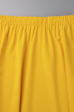 Casual Simplicity Solid Pocket Loose High Waist Type A Solid Color Bottoms