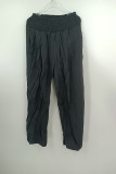 Casual Simplicity Solid Solid Color Loose Wide Leg Solid Color Bottoms