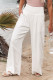 Casual Simplicity Solid Solid Color Loose Wide Leg Solid Color Bottoms