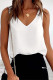 Sexy Celebrities Solid Solid Color V Neck Tops